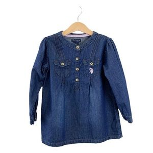 U.S. POLO ASSN. Chambray Dress size 4